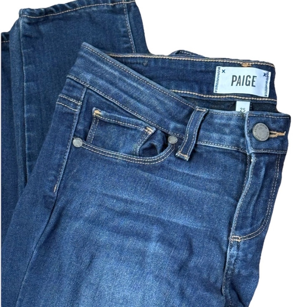PAIGE Skinny Jeans in Deep Blue Wash Size 25